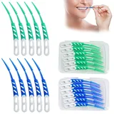 120 Stück Interdentalbürsten, Silikon Zahnzwischenraumbürsten