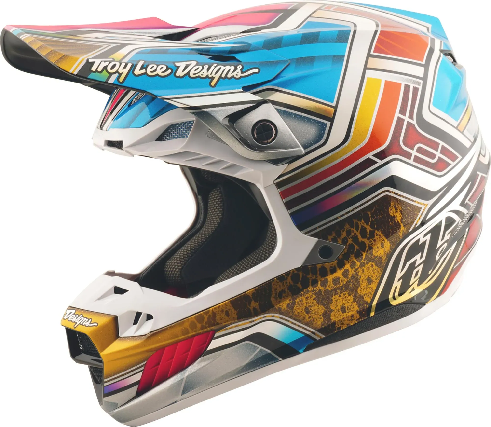 Troy Lee Designs SE5 Carbon Lowrider MIPS Motocross Helm, rot, Größe S für Männer