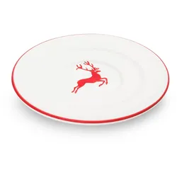 Gmundner Keramik Rubinr. Hirsch  Unterteller Kaffee Gourmet (Ø16cm)