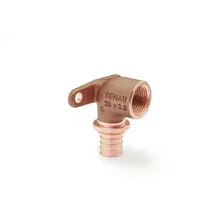 Rehau Wandwinkel Rautitan Rxplus, 20mm x Rp 1/2, kurz, Rotguss