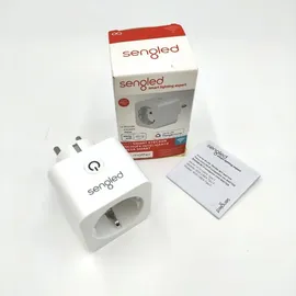Sengled Smart Plug, für Matter geeignet, funktioniert mit Alexa, sofortige Kopplung, unterstützt bis zu 2300 W, Matter-kompatible Plattform erforderlich, 2,4 GHz, WLAN, 1er-Pack