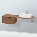 Duravit L-Cube 72x54,7cm, Nussb Nat, f Kons, 1 Auszug