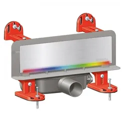 KESSEL Scada Wandablauf für Fliesen bis 17 mm (Abdeckung Scada & LED)