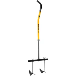 TORNADICA Garten Doppel-Häufler mit Stiel Häufelpflug Handpflug Gartenpflug Kultivator Reihenzieher Furchenzieher Grubber für Kartoffeln Gemüse