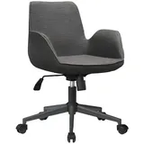 JV Möbel Bürostuhl Holz Chesterfield braun