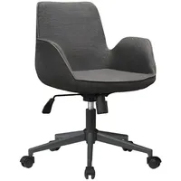 JV Möbel Bürostuhl Holz Chesterfield braun