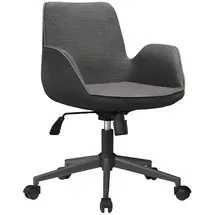 JV Möbel Bürostuhl Holz Chesterfield braun