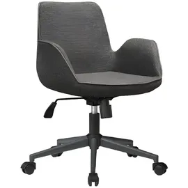 JV Möbel Bürostuhl Holz Chesterfield braun