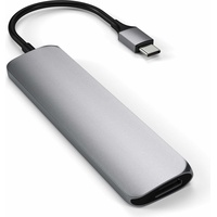 Satechi Aluminium Multi-Port Slim V2 space gray, USB-C 3.0 (ST-SCMA2M)
