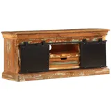 vidaXL TV-Schrank 110x30x45 cm Braun Massivholz
