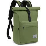 TANTOMI Rucksack Damen Herren, Rucksack Laptop Tasche 15,6 Zoll, Laptop Rucksack Damen Herren weit öffenbar, Rolltop Rucksack wasserdicht,Backpack Daypack für Schule,Fahrradfahren,Freizeit und Reise.