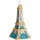 Brubaker Eiffelturm - Handbemalte Weihnachtskugel aus Glas - 14 cm Baumkugel Paris Dekoration - Weiß, Gold und Blau - Mundgeblasener Christbaumschmuck - Figur Lustig Deko Anhänger