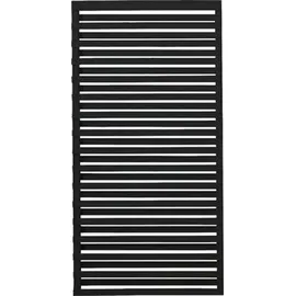 Plus Sichtschutzelement 90 x 180 cm Schwarz/Holz