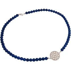 Gemshine Halskette 'Choker: Yoga Mandala und Jade Edelsteine' Ketten   Grau Damen 