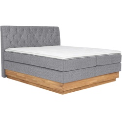 Boxspringbett in Greige ca. 160x200cm