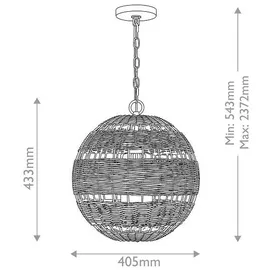 Elstead Lighting Lindendale 1-lammig 40,5 cm Bronze