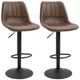 Homcom Barhocker Kunstleder Stahl