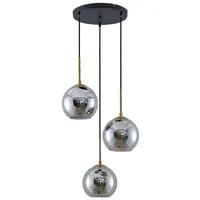 LINDBY Jurian 3-flg. 32 cm kugelförmig grau