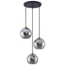 LINDBY Jurian 3-flg. 32 cm kugelförmig grau