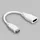 BerryBase offizielles Raspberry Pi Micro HDMI Adapterkabel D-Stecker - A-Buchse, weiß, 235mm