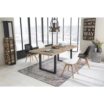 SIT Möbel TABLES & CO Esszimmertisch Metall/Wildeiche geölt - Antikschwarz