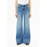 ARMEDANGELS MURLIAA HIGH WAIST WIDE JEANS | recycelter Baumwoll Mix Comfort Stretch - blau (27-32)