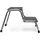 Wiltec Doppeltrittstufe Trittleiter 2 Stufen