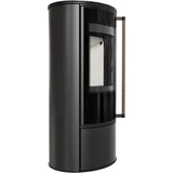 Ofen KRATKI ERIK Ø150 5,5kW mit Schließung, Griff aus exotischem Holz Jatoba