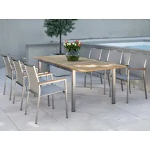 Stern Polaris Gartenmöbel Set 3, Edelstahl Teak