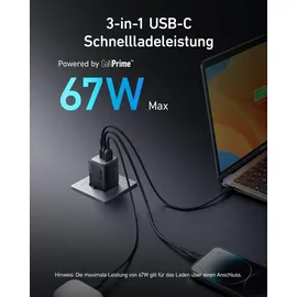 Anker Prime - Netzteil - GaN - Wechselstrom 100-240 V