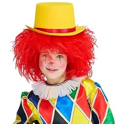 Kinder-Perücke "Clown", rot