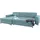 OTTO products Eckcouch Polyester L-Form 2-Sitzer Blau