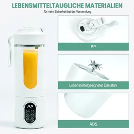miuuipi Tragbarer Mixer Mini-Standmixer Smoothie-Maker