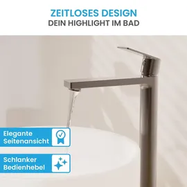 Bächlein Edessa Badarmatur Hoch Anthrazit