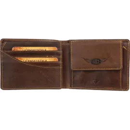 GREENBURRY Racing Collection Darlington Geldbörse Herren Leder braun