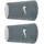 Nike Swoosh Classic Reversible Doublewide Wristbands 2er Pack Schweißbänder Tennis Fitness Running Handgelenkbänder wendbar, Cool Grey/White/Cool Grey, One Size