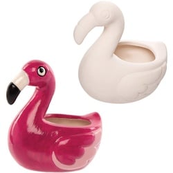 Flamingo Porzellantöpfe   (pro Set 288) Keramik & Porzellan