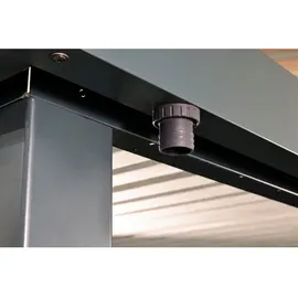 Wolff Finnhaus Premium Metall Gartenhaus Hakon 3024 Anthrazit