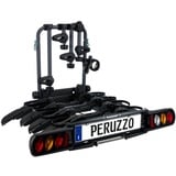 Peruzzo PZ708-4 708/4 Pure Instinct 4 Fahrradträger Anhängerkupplung 4 Fahrrad, schwarz, 100 x 80 x 70 cm