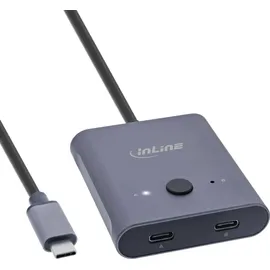InLine USB-C Switch, bidirektionaler Umschalter, 8K, 10Gb/s, 100W