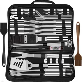 Grillbesteckset 38-tlg. Edelstahl orange