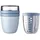 Mepal Ellipse Lunchpot mit Fruitpot blau/rosa 0,2 l 2-tlg.
