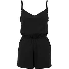 URBAN CLASSICS Ladies Short Spaghetti Jumpsuit - schwarz