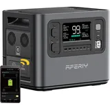AFERIY Tragbarer Stromgenerator 2400W, LiFePO4-Akku 2048Wh, App-Steuerung, Schnellladung in 1,5 h, 220-240V mit EU-Stecker, USV-Funktion, Solargenerator für Camping/Zuhause/Büro, 7 Jahre Garantie