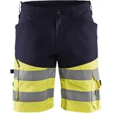 Blåkläder Warnschutz Stretch Shorts mit Dehnung, Marineblau/Gelb, Größe C46