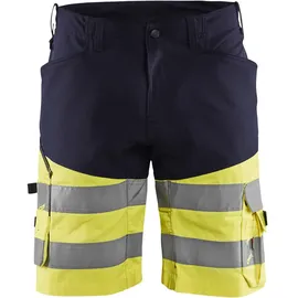 Blåkläder Warnschutz Stretch Shorts mit Dehnung, Marineblau/Gelb, Größe C46