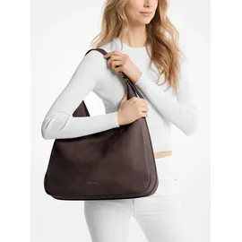 Michael Kors Nolita Large Schultertasche Nubukleder Brown