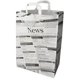 Papstar 50 Tragetaschen, Papier 44 cm x 32 cm x 17 cm "sprint" mit Tragegriff