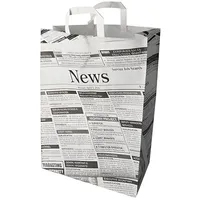 Papstar 50 Tragetaschen, Papier 44 cm x 32 cm x 17 cm "sprint" mit Tragegriff