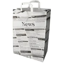 Papstar 50 Tragetaschen, Papier 44 cm x 32 cm x 17 cm "sprint" mit Tragegriff